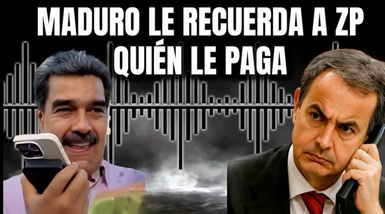 EDITORIAL «Maduro llama a Zapatero a modo de amenaza, para recordarle para quién trabaja»