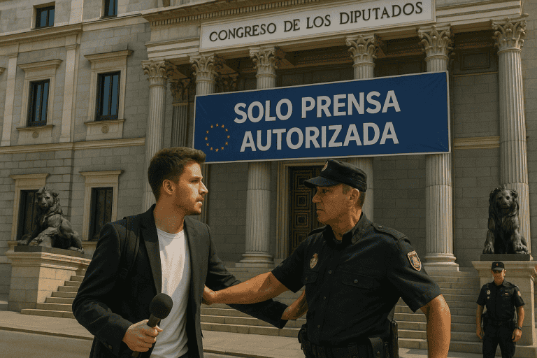 EDITORIAL: «Europa va a detener la censura a la prensa libre en el Congreso de los Diputados»