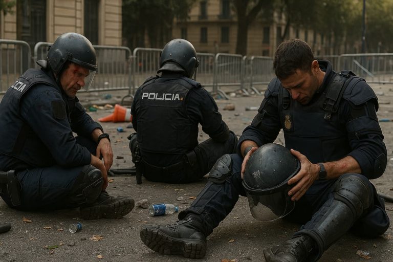 LA POLICÍA rompe con el GOBIERNO
