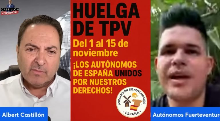 «Convocamos a los autónomos a no recibir operaciones con tarjeta del 1 al 15 de noviembre como protesta»