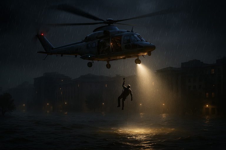 El helicóptero que desobedeció y salvó vidas