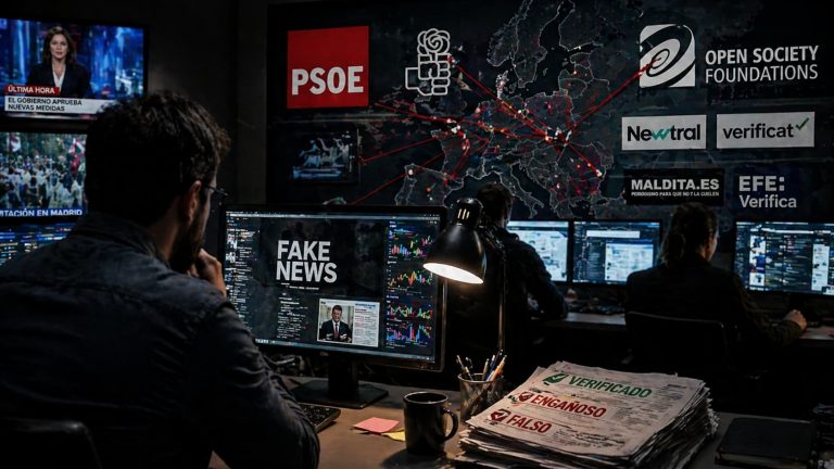 «Todas las agencias de verificación de noticias en España son del PSOE o de George Soros.”