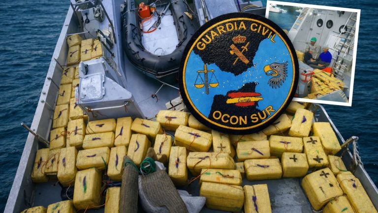 Patrulleras marroquíes actuaron como naves nodriza para llevar los fardos hasta España