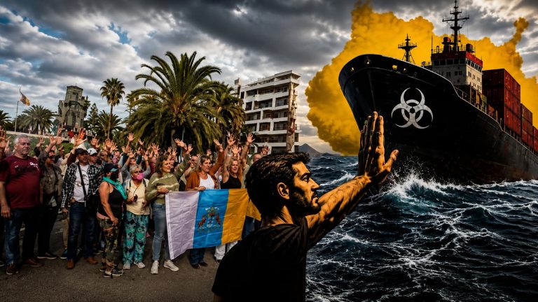 Canarias sale a la calle contra la llegada del barco con hantavirus