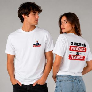 Camiseta Oficial "Se venden más periodistas que periódicos" | Castillón Confidencial