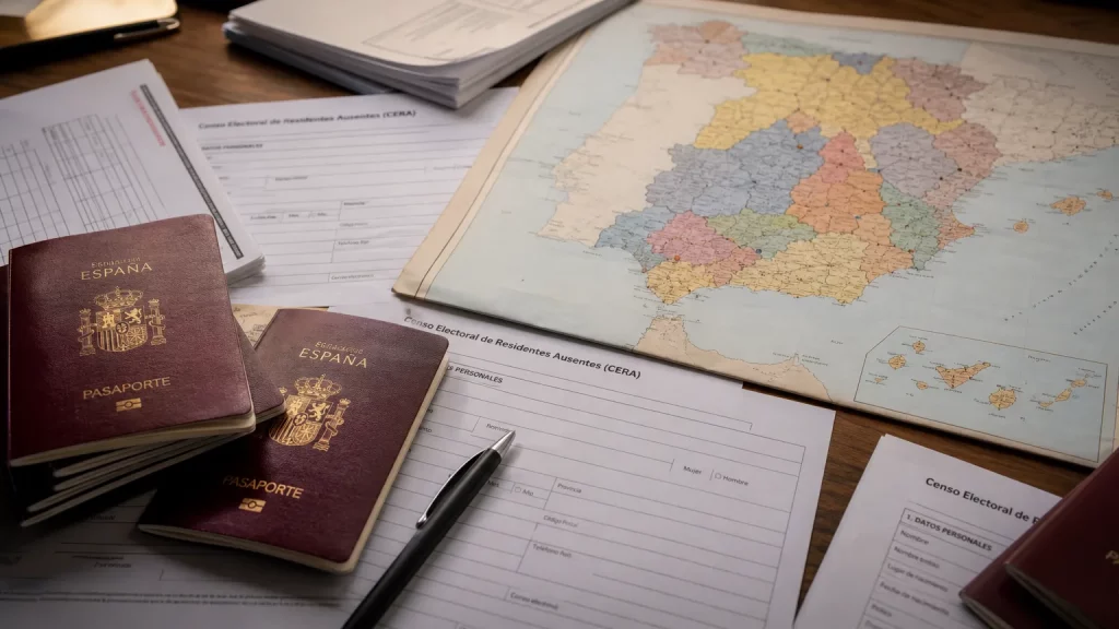 Censo exterior, pasaportes y voto CERA vinculados a la ley de nietos
