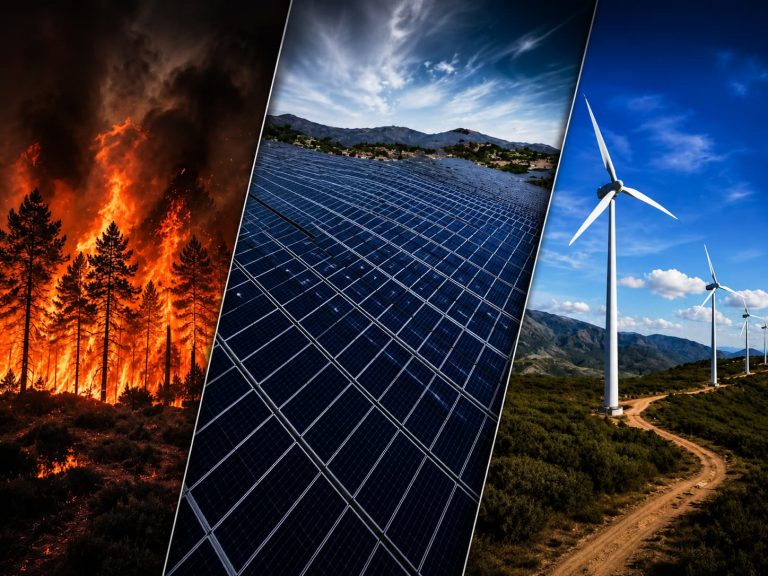 Los incendios arrasan donde después se instalan centros de energías renovables