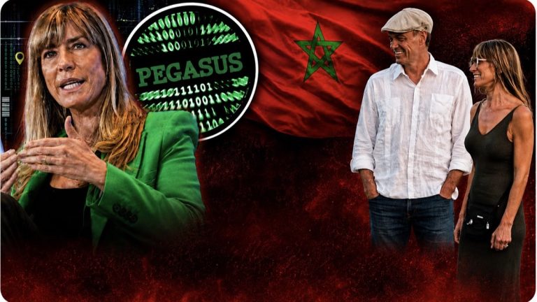 Composición editorial sobre Pegasus, Marruecos y presunto chantaje, sin título incrustado