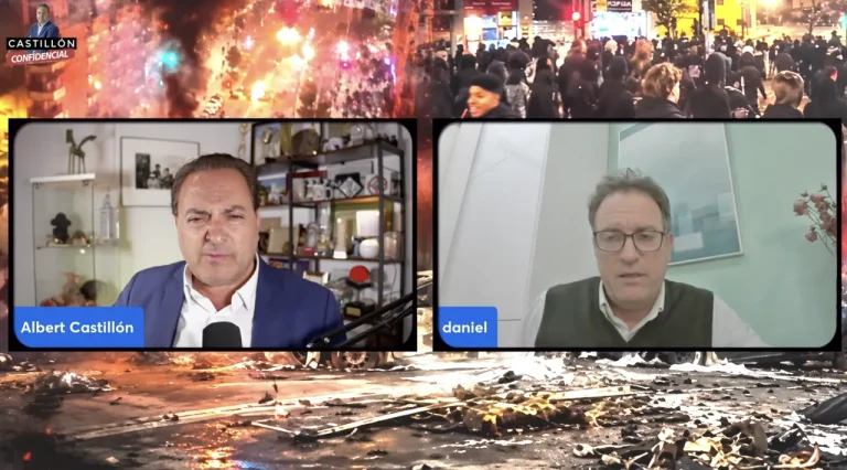 Albert Castillón y Daniel Portero durante la entrevista sobre la disidencia de ETA