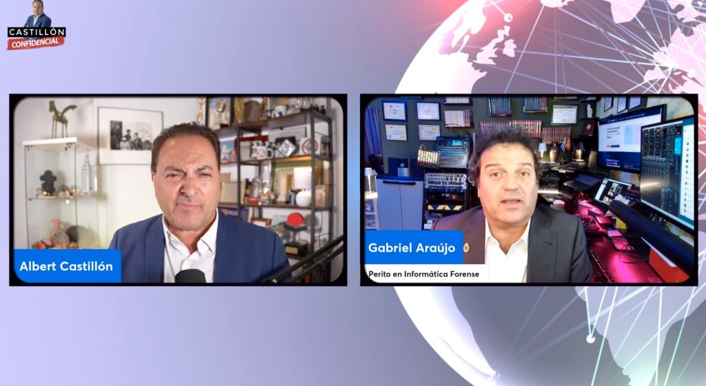 Albert Castillón y Gabriel Araújo durante el programa del 7 de octubre de 2026