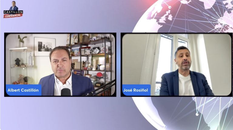 Captura del programa con Albert Castillón y José Rosiñol en pantalla dividida