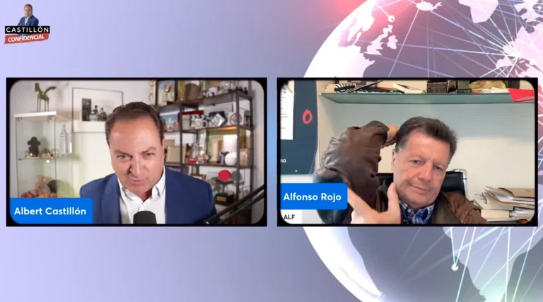 Albert Castillón conversa con Alfonso Rojo durante el programa del 6 de octubre de 2026