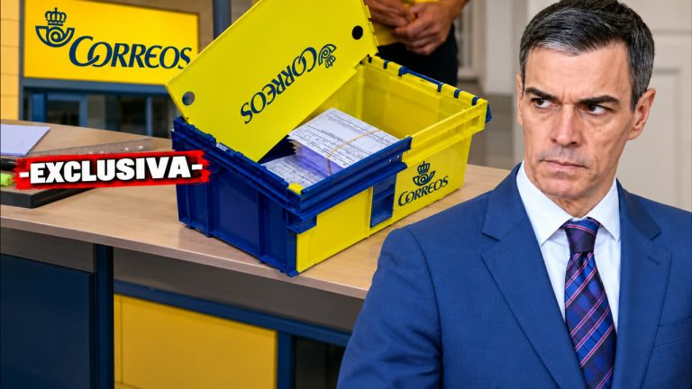 Montaje del programa Castillón Confidencial sobre Correos y voto exterior, con el titular superpuesto retirado