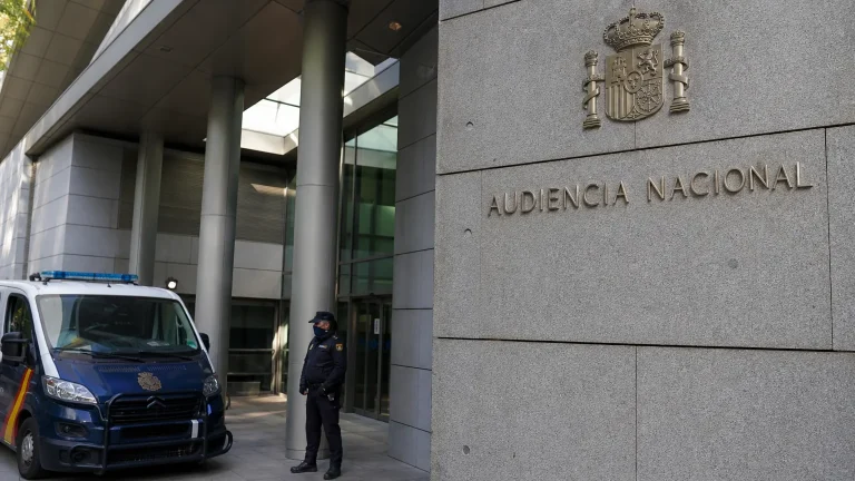 Fachada de la Audiencia Nacional en Madrid
